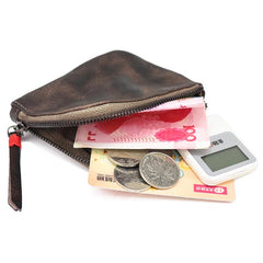 zip card case wallet​ Vintage Leather Wallet Mens Zip Around Small Leather Zip Wallet Mens Wallets That Zip