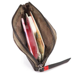 card wallet zip Vintage Leather Wallet Mens Zip Around Small Leather Zip Wallet Mens Wallets That Zip