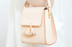 Lovely Handmade Leather Womens Mini Handbags Purse Shoulder Bags for Women