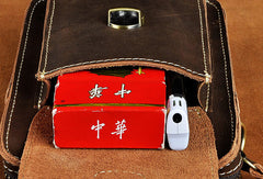 cell phone crossbody purse​ Leather Cell Phone Holster Belt Pouch Cell Phone Purse Crossbody Leather Belt Bag for Men