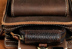 Leather Cell Phone Holster Belt Pouch Cell Phone Purse Crossbody Leather Belt Bag for Men cell phone crossbody purse​