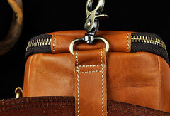 LEATHER MENs Belt Pouch Cell Phone Holsters WAIST BAG HIP PACK BELT BAG