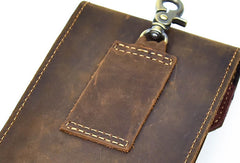 MEN LEATHER Belt Pouch WAIST BAG HIP PACK BELT BAG Cell Phone Holster