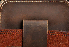 Leather Belt Bag for Men Leather Cell Phone Holster Belt Pouch Cell Phone Purse Crossbody 