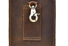 MEN LEATHER Belt Pouch WAIST BAG HIP PACK BELT BAG Cell Phone Holster