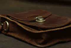 carry case iphone​ Leather Cell Phone Holster Belt Pouch Cell Phone Purse Crossbody Leather Belt Bag for Men