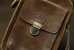 bag for phone and purse Leather Cell Phone Holster Belt Pouch Cell Phone Purse Crossbody Leather Belt Bag for Men