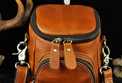 LEATHER MENs Belt Pouch Cell Phone Holsters WAIST BAG HIP PACK BELT BAG