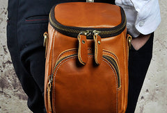 LEATHER MENs Belt Pouch Cell Phone Holsters WAIST BAG HIP PACK BELT BAG