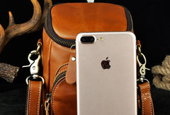 LEATHER MENs Belt Pouch Cell Phone Holsters WAIST BAG HIP PACK BELT BAG