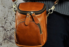 LEATHER MENs Belt Pouch Cell Phone Holsters WAIST BAG HIP PACK BELT BAG
