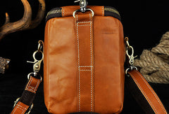 LEATHER MENs Belt Pouch Cell Phone Holsters WAIST BAG HIP PACK BELT BAG
