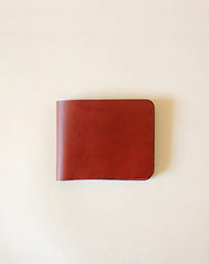 Handmade fashion red cute leather billfold ID card holder bifold wallet for women/lady girl - EverHandmade