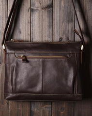 Handmade leather men Briefcase messenger vintage shoulder laptop bag vintage bag - EverHandmade