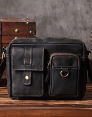 Handmade leather men Briefcase messenger vintage shoulder laptop bag vintage bag - EverHandmade
