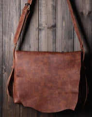 Cool leather mens messenger Bag Vintage Shoulder Laptop Bag for Men