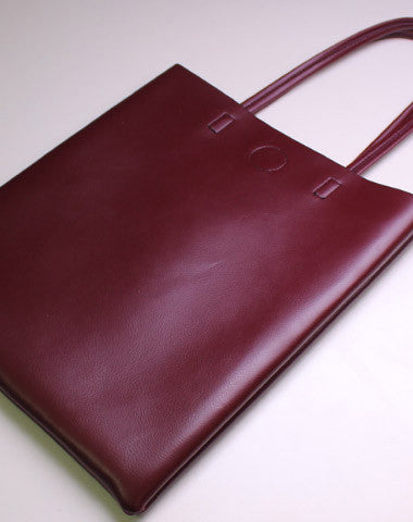 Genuine Leather handbag small black shoulder bag brown tote for women leather shopper bag - EverHandmade