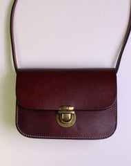 Handmade Leather shoulder bag black vintage for women leather crossbody bag - EverHandmade