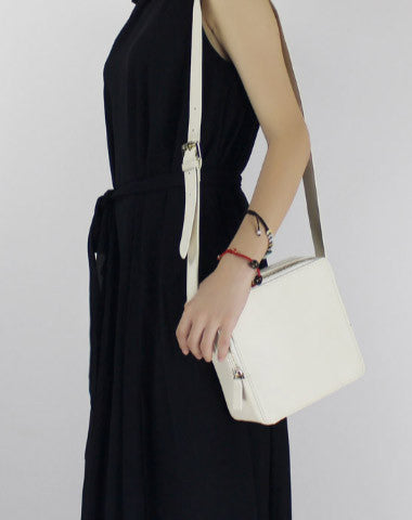Leather womens Cube bag shoulder bag purse for women leather crossbody bag - EverHandmade