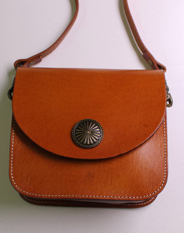 Handmade Leather Womens Satchel bag Shoulder bag leather crossbody bag for women