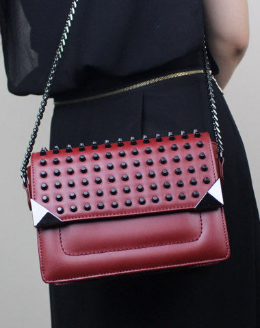 Genuine Leather fashion shoulder bag for women leather crossbody bag - EverHandmade