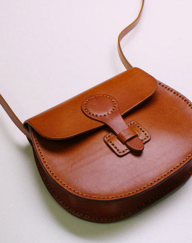 Handmade Leather satchel bag shoulder bag black coffee yellow for women leather crossbody bag - EverHandmade