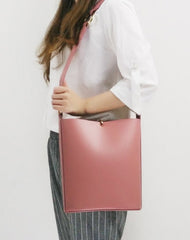 Genuine Leather Bucket Bag Purse Bag Shoulder Bag for Women Leather Crossbody Bag - EverHandmade