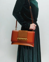 Genuine Leather Clutch Bag Purse Shoulder Bag for Women Leather Crossbody Bag - EverHandmade