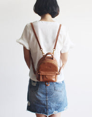 Mini Leather Backpacks Purse for Women Travel Backpacks for Women - EverHandmade