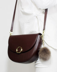 Genuine Leather Saddle Purse Bag Shoulder Bag for Women Leather Crossbody Bag - EverHandmade