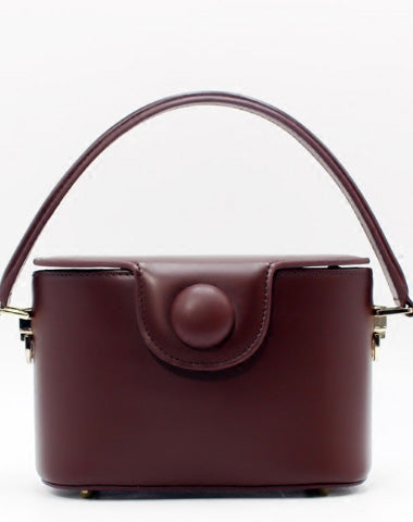 Genuine Leather Doctor Bag Bucket Bag Handbag Shoulder Bag for Women Leather Crossbody Bag - EverHandmade