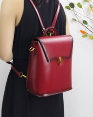 College Leather Backpacks for Women Shoulder bag for Women - EverHandmade