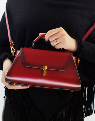 Genuine Leather handbag purse shoulder bag for women leather crossbody bag - EverHandmade