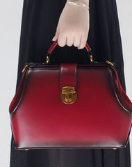 Genuine Leather handbag purse shoulder bag black for women leather crossbody bag - EverHandmade