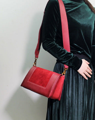 Genuine Leather Cute Fashion Purse Shoulder Bag for Women Leather Crossbody Bag - EverHandmade