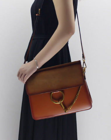 Genuine Leather Cute Fashion Purse Shoulder Bag for Women Leather Crossbody Bag - EverHandmade