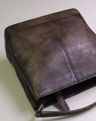 Genuine Leather bucket bag shoulder bag tote bag vintage for women leather crossbody bag - EverHandmade
