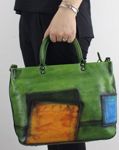 Handmade Leather handbag shoulder bag for women leather shopper bag - EverHandmade