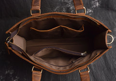 Men Leather Briefcase Bag Vintage Handbag Shoulder Bag For Men