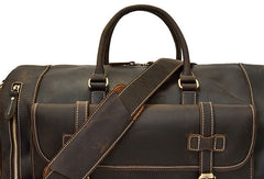 Men Leather Brown Weekender Bag Vintage Travel Bag Duffle Bags Overnight Bag Holdall Bag for men