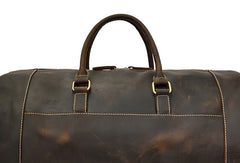 Men Leather Brown Weekender Bag Vintage Travel Bag Duffle Bags Overnight Bag Holdall Bag for men