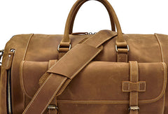 Men Leather Brown Weekender Bag Vintage Travel Bag Duffle Bags Overnight Bag Holdall Bag for men