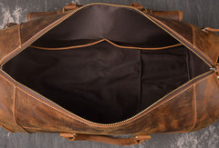 Men Leather Brown Weekender Bag Vintage Travel Bag Duffle Bags Overnight Bag Holdall Bag for men