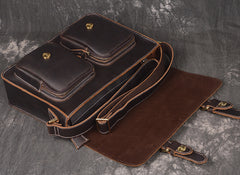 Men Leather Messenger Bag Cool Vintage Crossbody Bag Shoulder Bag for men