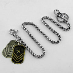 Cool Silver Tag Men's Pants Chain Biker Wallet Chain jeans chain jean chain Wallet Chain For Men