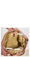 Canvas Womens Pink Leather Large Shoulder Bag Courier Bag Green Postman Bag for Women
