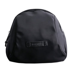 Mens Nylon Leather Crossbody Bag Womens Black Nylon Chest Purse Nylon Sling Bag for Ladies