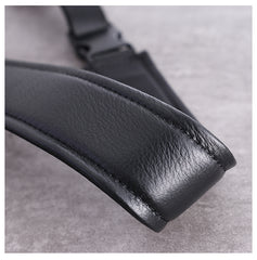 Mens Nylon Sling Bag Waterproof Black Nylon Biker Chest Purse Nylon Crossbody Sling Bag for Men