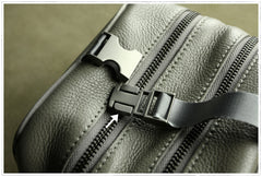 Mini Womens Navy Leather Shoulder Purse Cube Double Zip Leather Crossbody Purse for Ladies