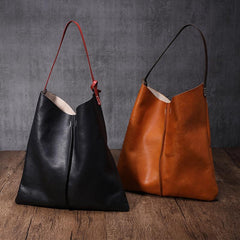 Soft Womens Black Leather Tote Shoulder Bag Leather Shoulder Tote Bag Purse for Ladies